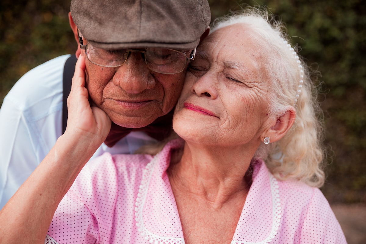 A couple in soft light