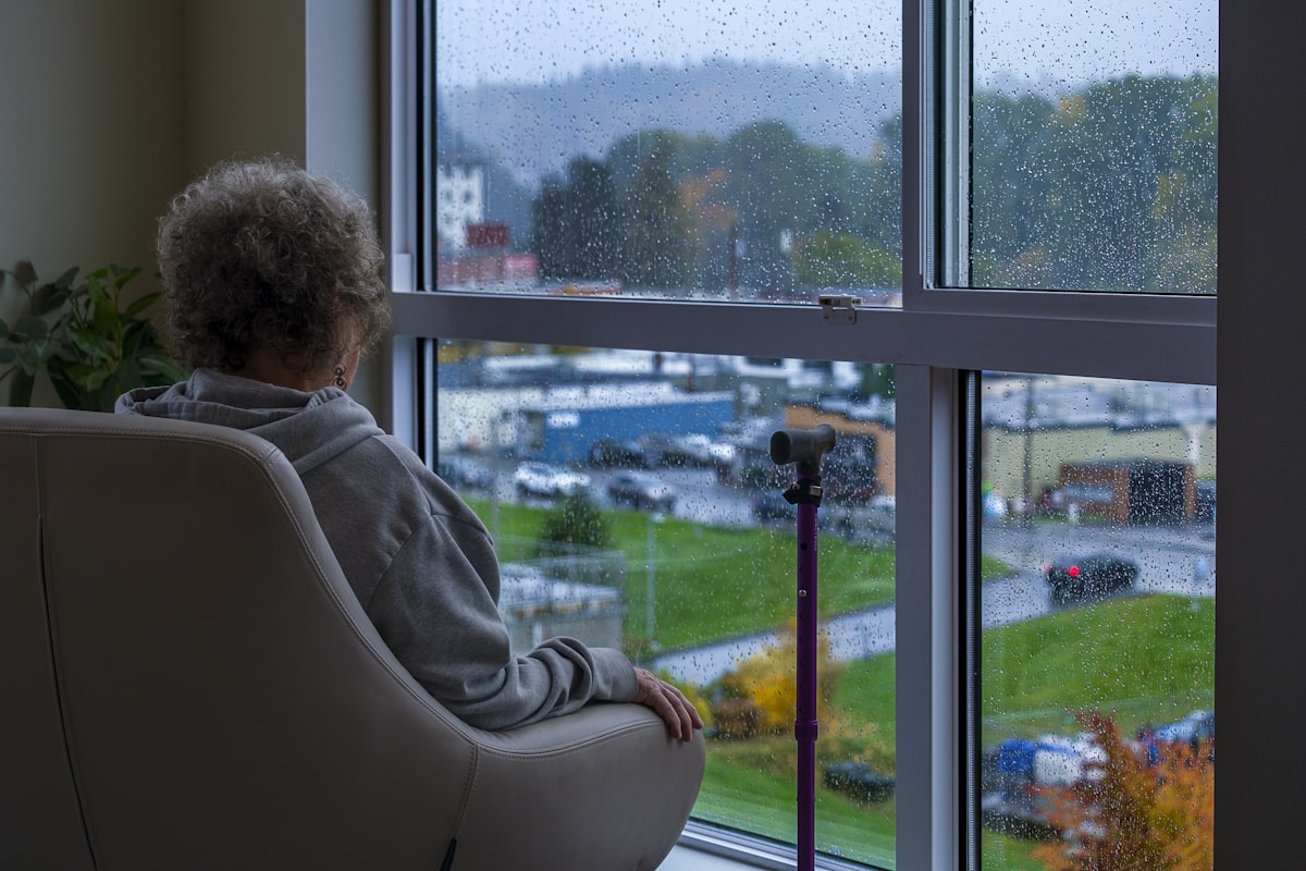 Woman taking a calm moment for herself